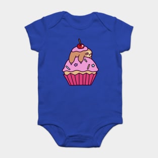 Cupcake Sloth Baby Bodysuit